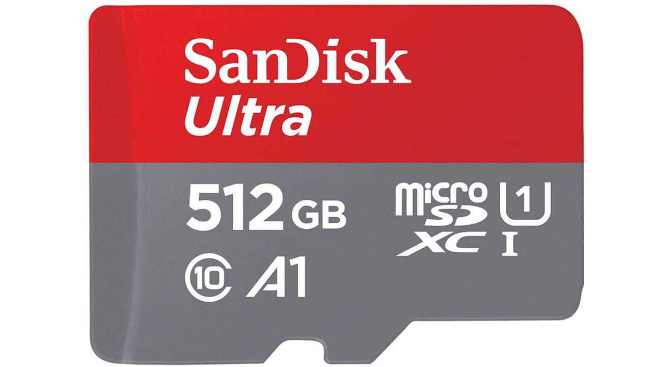 کارت-حافظه-MicroSDHC-سن-دیسک-با-ظرفیت-512-گیگابایت-به-همراه-آداپتور
